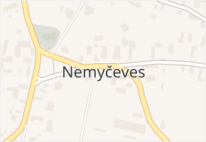 Nemyčeves v obci Nemyčeves - mapa části obce