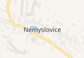 Nemyslovice v obci Nemyslovice - mapa části obce