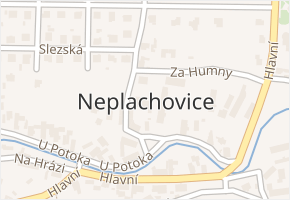 Neplachovice v obci Neplachovice - mapa části obce