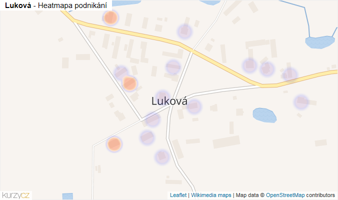 Mapa Luková - Firmy v části obce.