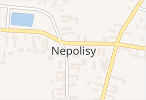 Nepolisy v obci Nepolisy - mapa části obce