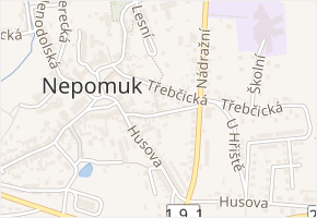 Jirky Kubíka v obci Nepomuk - mapa ulice