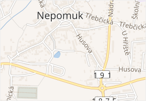Na Kaplance v obci Nepomuk - mapa ulice