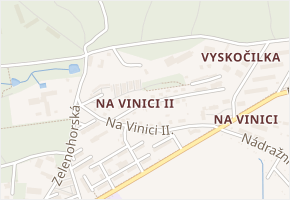 Na Vinici II. v obci Nepomuk - mapa ulice