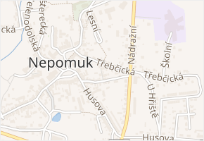 Úzká v obci Nepomuk - mapa ulice