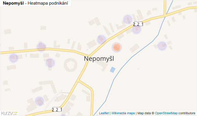 Mapa Nepomyšl - Firmy v části obce.