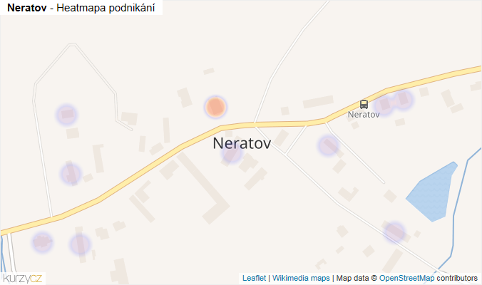 Mapa Neratov - Firmy v části obce.