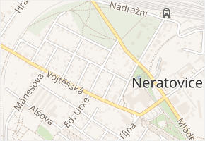 Ant. Dvořáka v obci Neratovice - mapa ulice