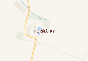 Horňátky v obci Neratovice - mapa části obce