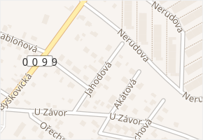 Jahodová v obci Neratovice - mapa ulice