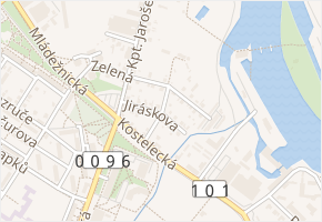 Jiráskova v obci Neratovice - mapa ulice