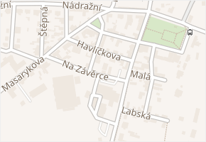 Na Závěrce v obci Neratovice - mapa ulice