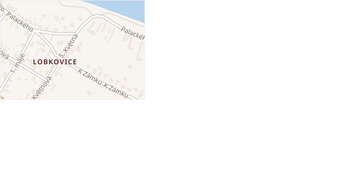 Palackého v obci Neratovice - mapa ulice