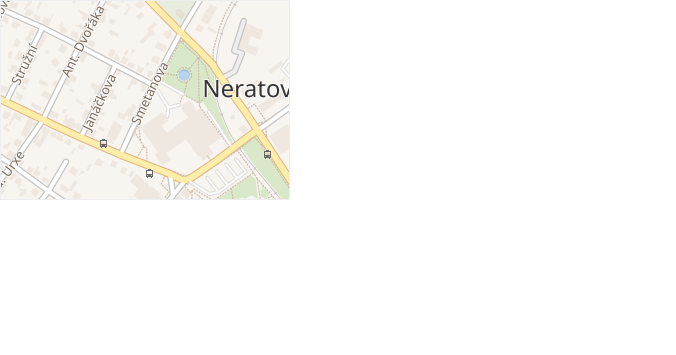 Smetanova v obci Neratovice - mapa ulice