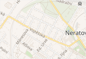 Stružní v obci Neratovice - mapa ulice