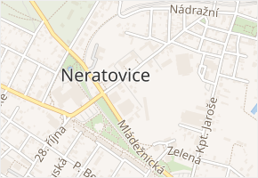 U Stadionu v obci Neratovice - mapa ulice
