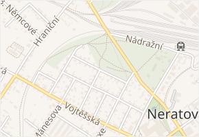 U Strouhy v obci Neratovice - mapa ulice