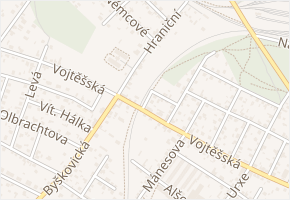 U Tratě v obci Neratovice - mapa ulice