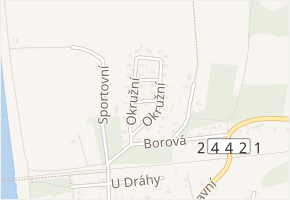 Úzká v obci Neratovice - mapa ulice