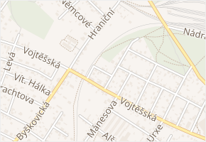 V Pískách v obci Neratovice - mapa ulice