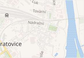 Valtrových v obci Neratovice - mapa ulice