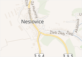Krátká v obci Neslovice - mapa ulice