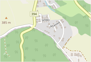 Lesní v obci Neslovice - mapa ulice