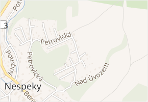 Krátká P. v obci Nespeky - mapa ulice