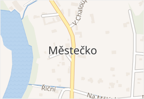 Městečko v obci Nespeky - mapa části obce