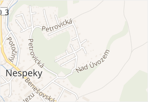 Na Otočce v obci Nespeky - mapa ulice