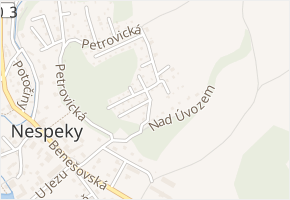 Nad Lomem v obci Nespeky - mapa ulice