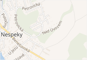Nad Úvozem v obci Nespeky - mapa ulice