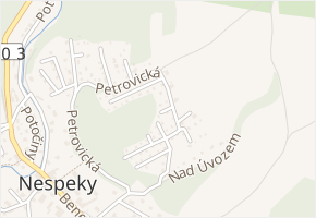 Pod Kapličkou v obci Nespeky - mapa ulice