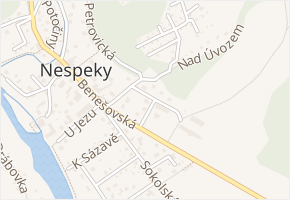 Pod Květnicí v obci Nespeky - mapa ulice