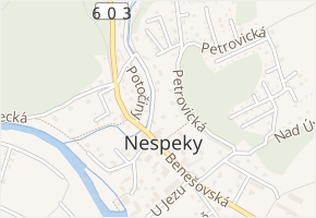 Přípotoční v obci Nespeky - mapa ulice