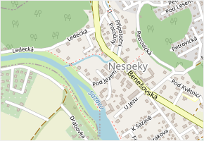 V Sadu v obci Nespeky - mapa ulice