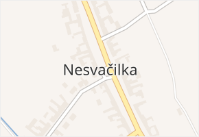 Nesvačilka v obci Nesvačilka - mapa části obce