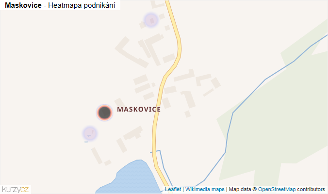 Mapa Maskovice - Firmy v části obce.