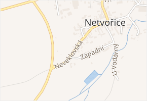 Neveklovská v obci Netvořice - mapa ulice