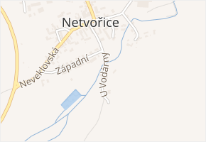 U Vodárny v obci Netvořice - mapa ulice