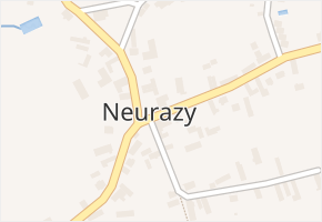 Neurazy v obci Neurazy - mapa části obce