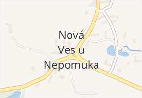 Nová Ves u Nepomuka v obci Neurazy - mapa části obce