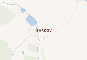 Barčov v obci Neustupov - mapa části obce
