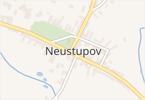 Neustupov v obci Neustupov - mapa části obce