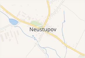 Věcov v obci Neustupov - mapa ulice
