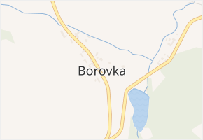 Borovka v obci Neveklov - mapa části obce