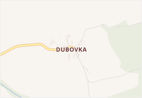 Dubovka v obci Neveklov - mapa části obce