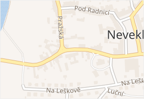 Komenského v obci Neveklov - mapa ulice