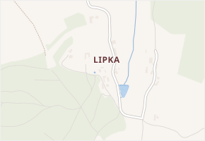 Lipka v obci Neveklov - mapa části obce