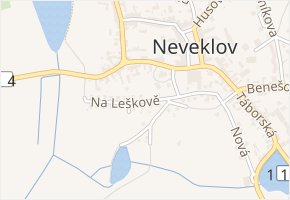 Na Leškově v obci Neveklov - mapa ulice